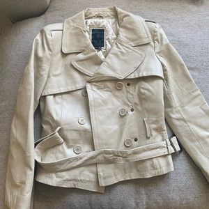 Lined leather jacket. Size small